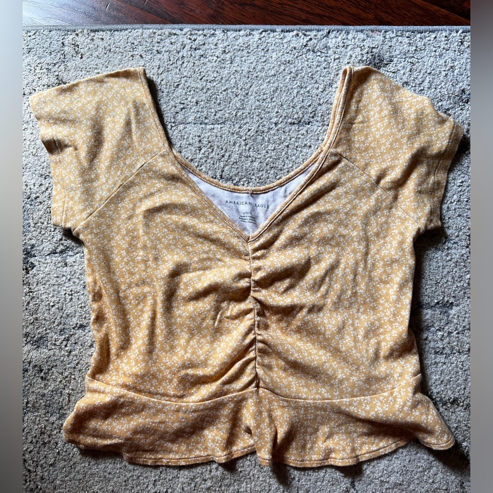 American Eagle Crop Blouse